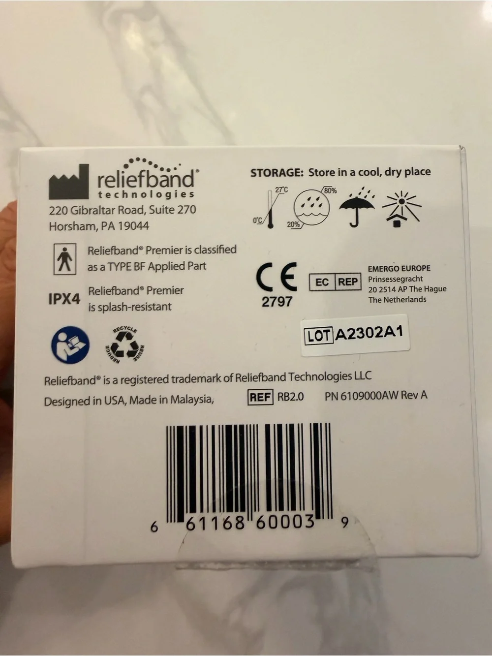 RELIEFBAND® PREMIER Blue